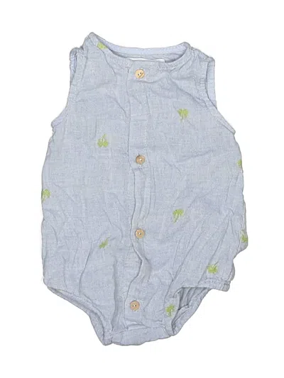 Pre-owned Zara Babies' Short Sleeve Onesie In Blue