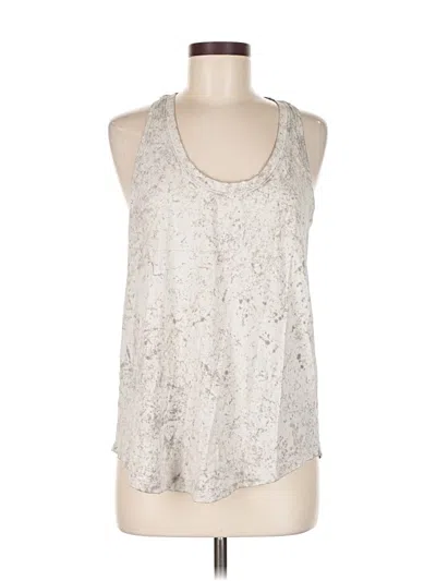 Pre-owned Lululemon Athletica Tank Top Ivory Halter Neckline Tops In White