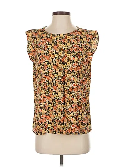Pre-owned Tahari By Asl Sleeveless Blouse In Yellow