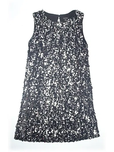 Pre-owned Zunie Kids' Special Occasion Dress In Silver