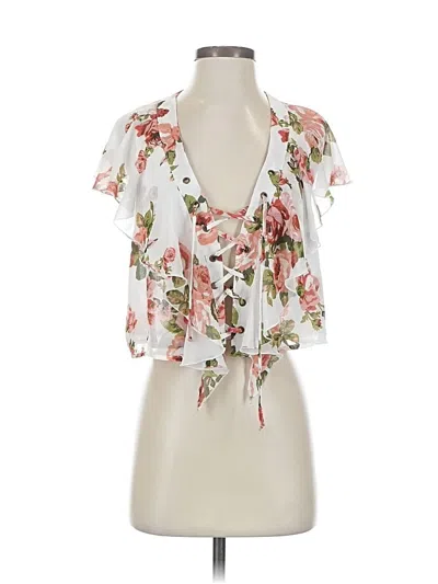 Pre-owned Show Me Your Mumu Sleeveless Blouse In White