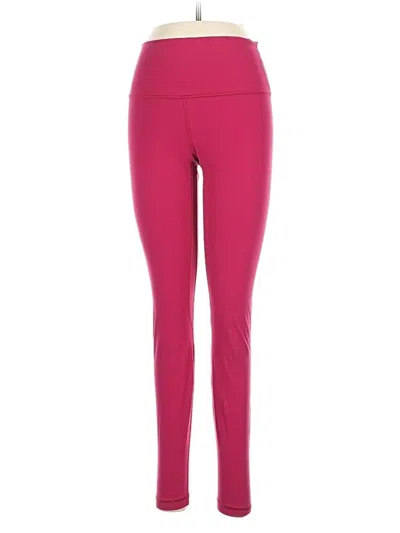 Pre-owned Lululemon Athletica Active Pants In Pink