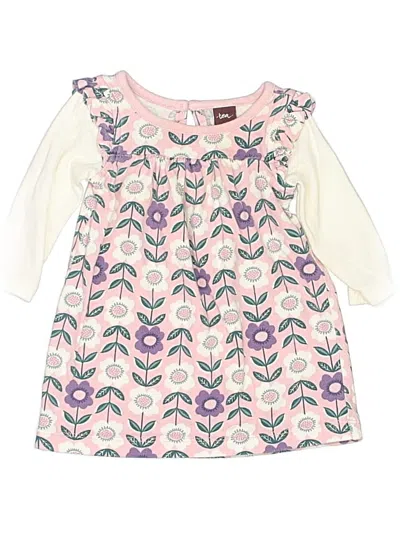 Pre-owned Tea Babies' Dress In White