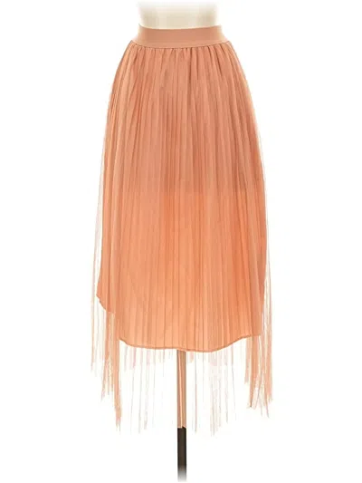 Pre-owned Trafaluc By Zara Formal Skirt In Orange