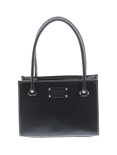 Pre-owned Kate Spade New York Leather Tote Bag In Black