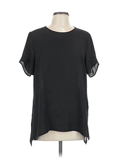 Pre-owned Dr2 Short Sleeve Blouse In Black