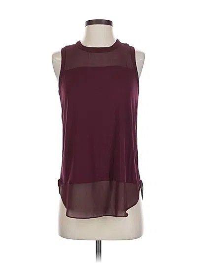 Pre-owned Vince Camuto Sleeveless Blouse In Burgundy