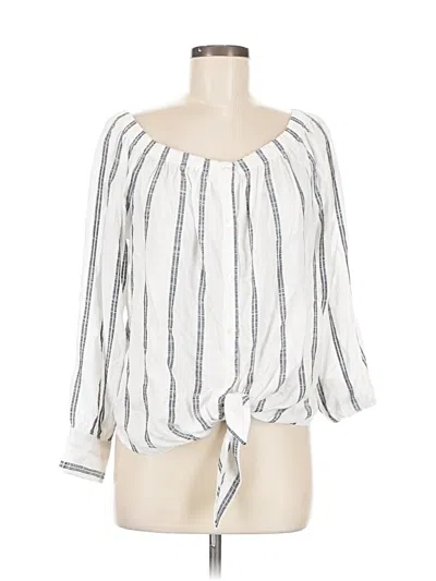 Pre-owned Sanctuary 3/4 Sleeve Blouse In White