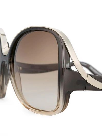 Shop Chloé Eyewear 'mandy' Sonnenbrille - Grau