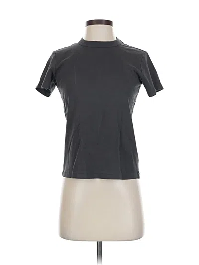 Pre-owned Uniqlo U Short Sleeve Turtleneck In Gray