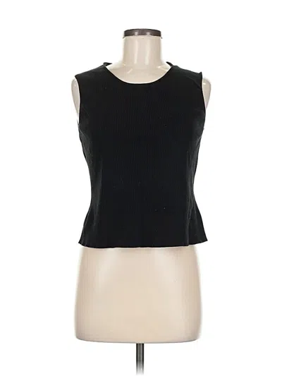 Pre-owned Talbots Cardigan Sweater In Black