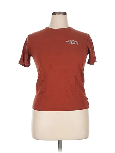 Pre-owned Billabong Short Sleeve T-shirt In Brown