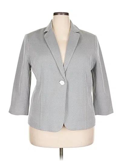 Pre-owned Karen Scott Blazer Jacket In Gray