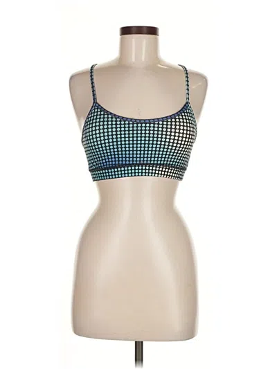 Pre-owned Lululemon Athletica Tank Top Teal Square Neckline Tops In Blue