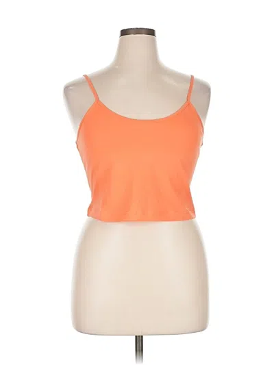 Pre-owned Bp. Tank Top Orange Halter Neckline Tops