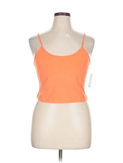 Pre-owned Bp. Tank Top Orange Halter Neckline Tops