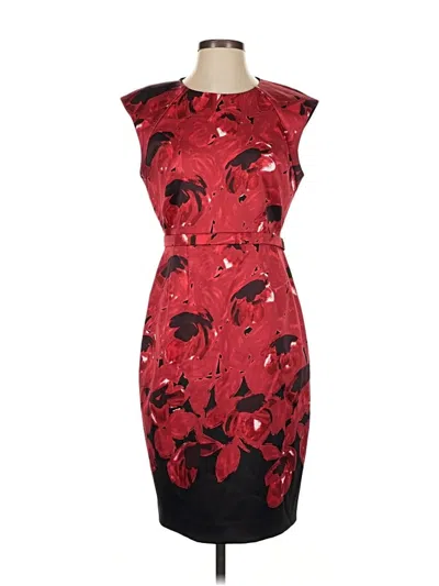 Pre-owned Tahari Cocktail Dress In Red