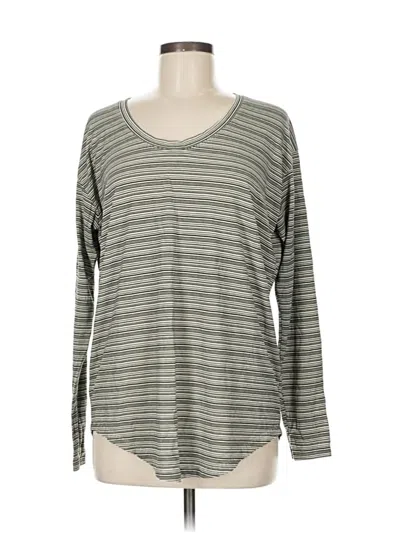 Pre-owned Athleta Long Sleeve T-shirt In Gray