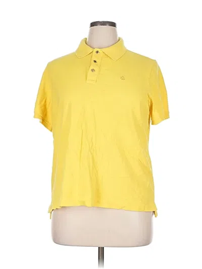 Pre-owned Polo Ralph Lauren Short Sleeve Polo Shirt In Yellow