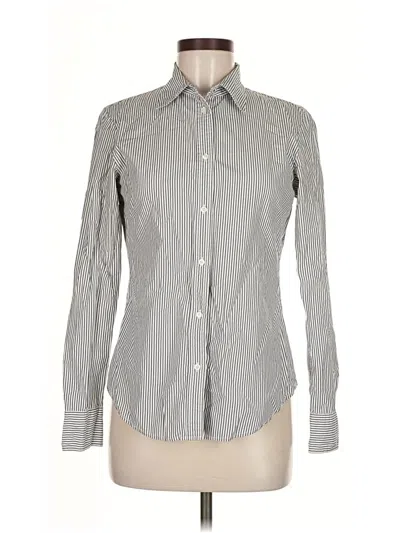 Pre-owned Gap Long Sleeve Button Down Shirt In Gray