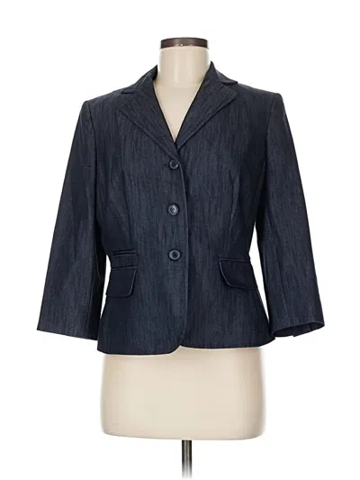 Pre-owned Nine West Blazer Jacket In Blue