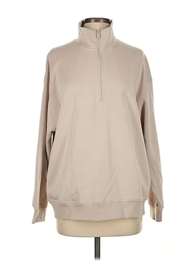 Pre-owned Splendid Fleece Jacket In Brown