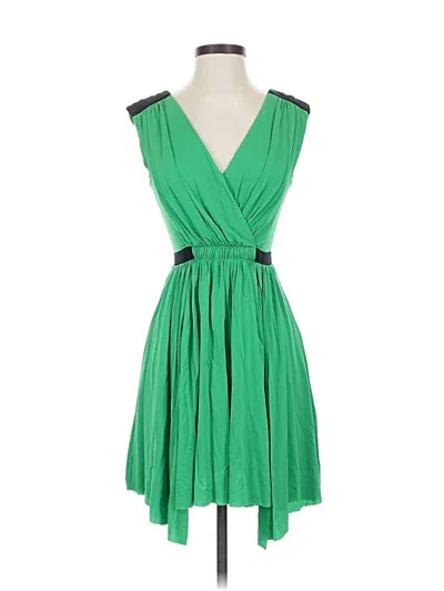 Pre-owned Bcbgmaxazria Cocktail Dress In Green