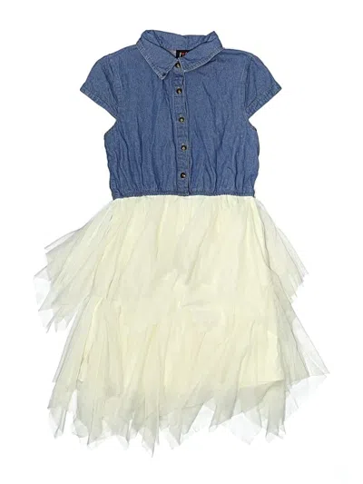 Pre-owned Lilt Kids' Dress In Blue