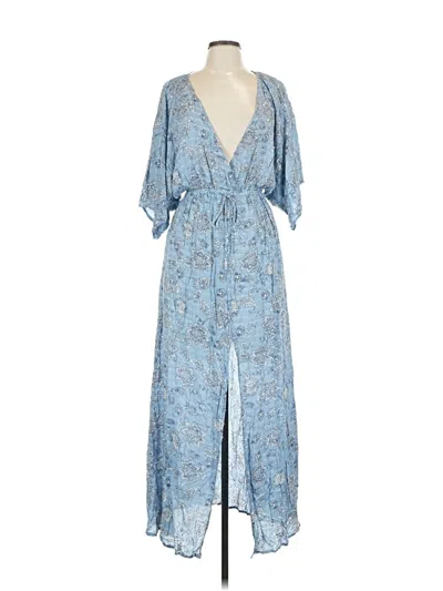 Lush Casual Dress In Blue