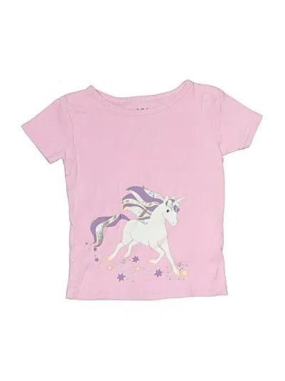Pre-owned Child Of Mine By Carter's Kids' Short Sleeve T-shirt In Pink