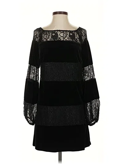 Pre-owned Laundry By Shelli Segal Cocktail Dress In Black