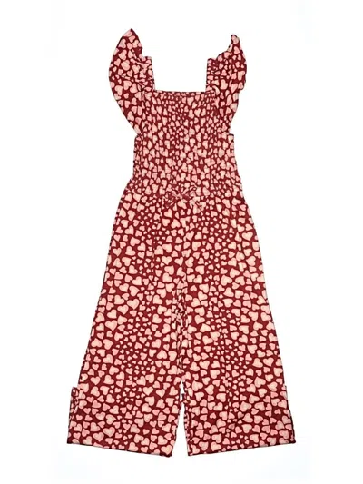 Pre-owned Picapino Kids' Jumpsuit In Burgundy