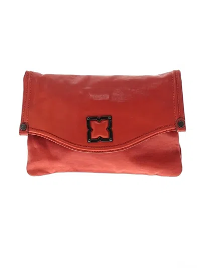 Pre-owned Bcbgmaxazria Clutch In Orange