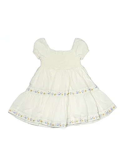 Pre-owned Rz Rachel Zoe Kids' Dress In White