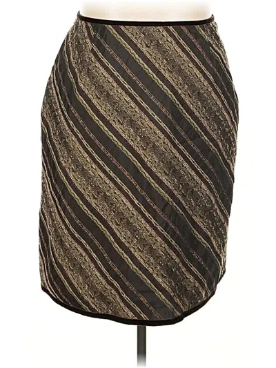 Pre-owned Jjill Casual Skirt In Brown