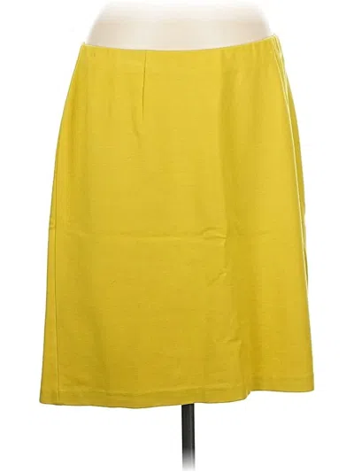 Pre-owned Jjill Casual Skirt In Yellow