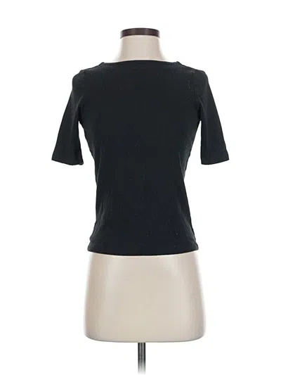 Pre-owned Uniqlo Short Sleeve Turtleneck In Black