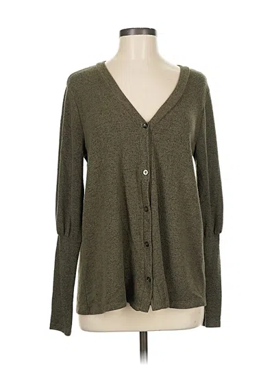 Pre-owned Green Envelope Cardigan Sweater In Green