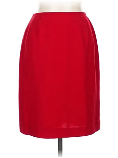 Pre-owned Tahari Formal Skirt In Red