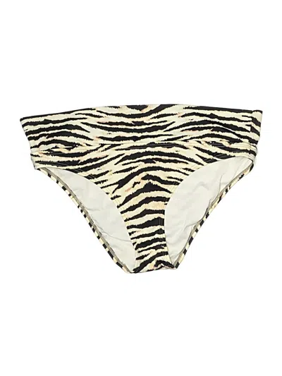Pre-owned Victoria's Secret Swimsuit Bottoms In White