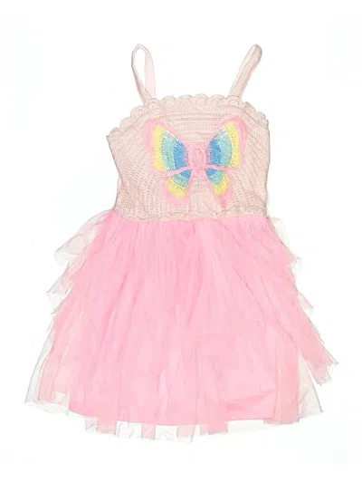 Pre-owned Lilt Kids' Dress In Pink