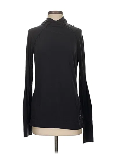 Pre-owned Gap Fit Long Sleeve Top Black Turtleneck Tops