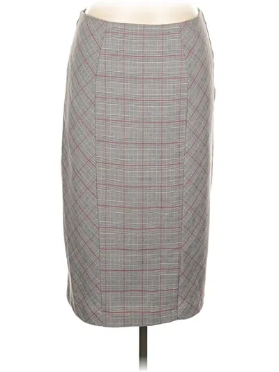 Pre-owned New York And Company Formal Skirt In Gray