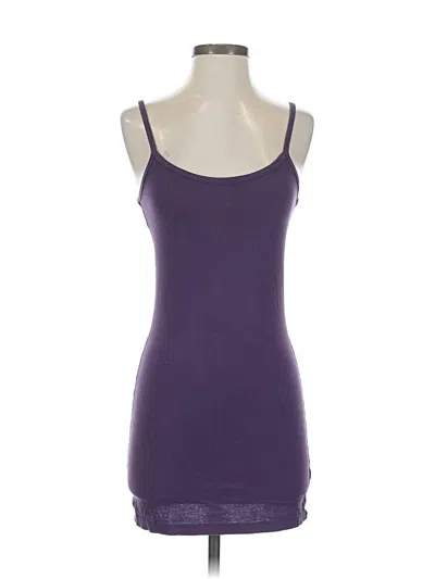 Pre-owned Velvet By Graham & Spencer Tank Top Purple Sweetheart Neckline Tops