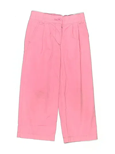 Pre-owned Crewcuts Kids' Casual Pants In Pink