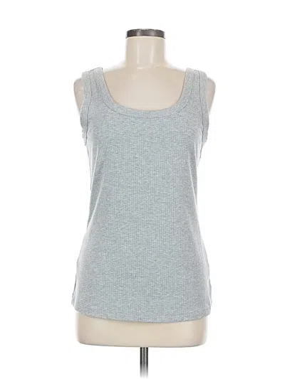 Pre-owned Fashion Tank Top Silver Tops