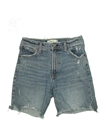 Pre-owned Abercrombie & Fitch Denim Shorts In Blue