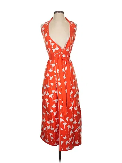 Pre-owned Diane Von Furstenburg For Target Cocktail Dress In Orange
