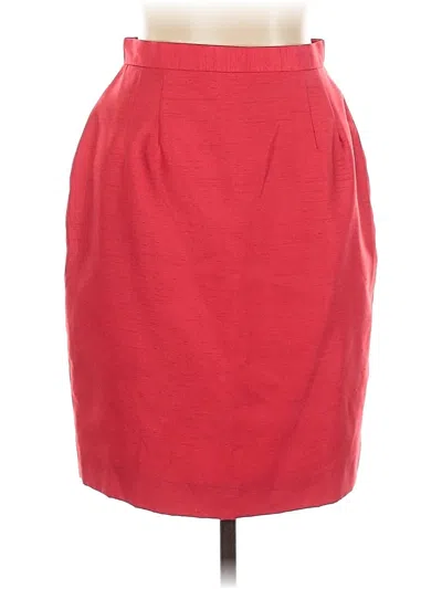 Pre-owned Donna Ricco Formal Skirt In Red