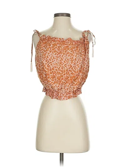 Natalie Martin Sleeveless Blouse In Orange